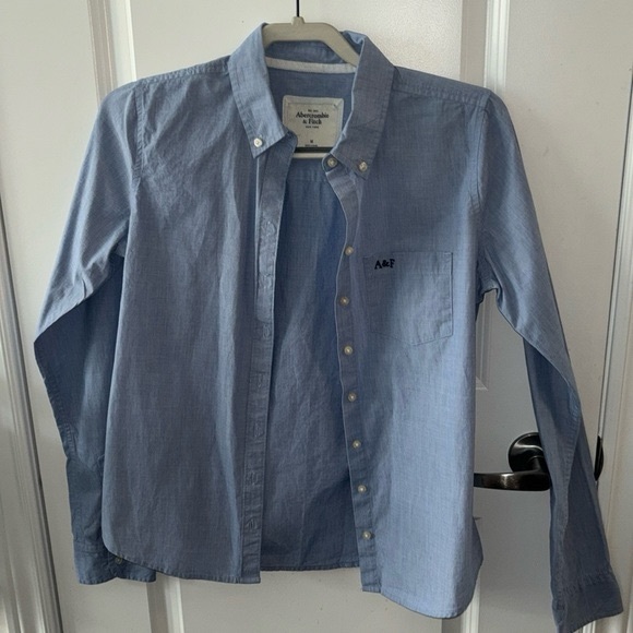 Abercrombie&Fitch Mens Light Blue Button Up - Picture 4 of 4